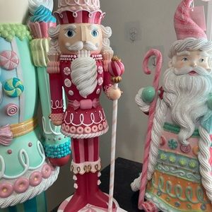 Pink peppermint nutcracker 22”